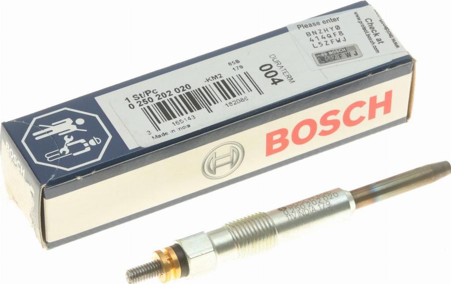 BOSCH 0 250 202 020 - Hehkutulppa inparts.fi