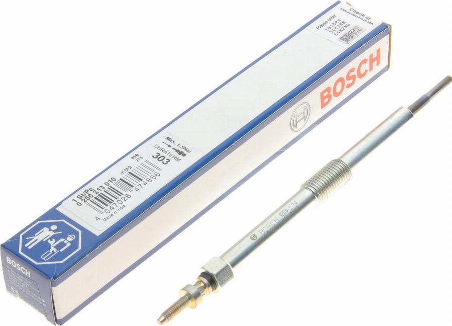 BOSCH 0 250 213 010 - Hehkutulppa inparts.fi