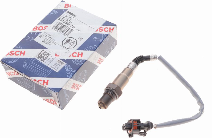 BOSCH 0 258 986 729 - Lambdatunnistin inparts.fi