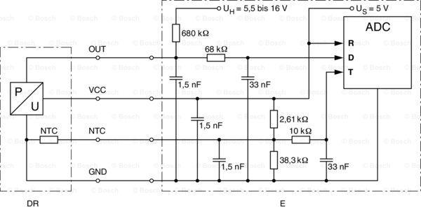 BOSCH 0 261 230 105 - Tunnistin, ahtopaine inparts.fi