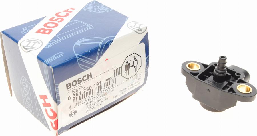 BOSCH 0 261 230 191 - Tunnistin, ahtopaine inparts.fi