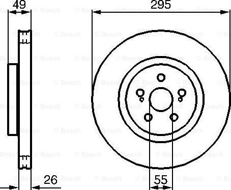 BOSCH 0 204 173 009 - Jarrulevy inparts.fi