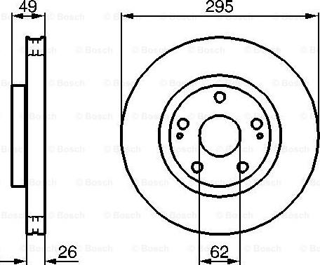 BOSCH 0 204 173 008 - Jarrulevy inparts.fi