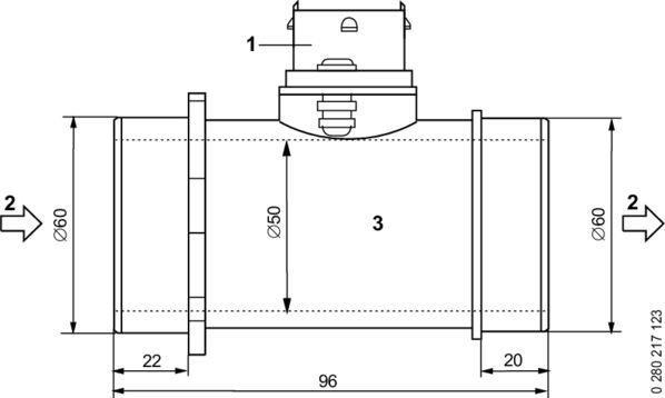 BOSCH 0 280 218 119 - Ilmamassamittari inparts.fi