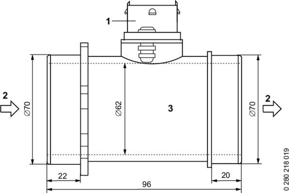 BOSCH 0 280 218 113 - Ilmamassamittari inparts.fi