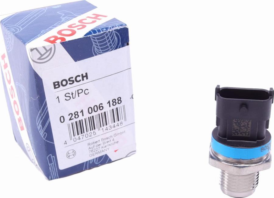 BOSCH 0 281 006 188 - Tunnistin, polttoaine paine inparts.fi