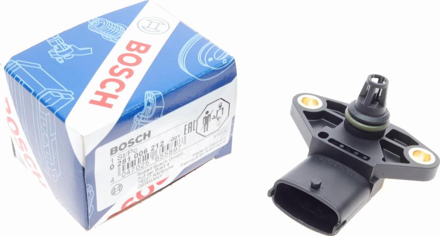 BOSCH 0 281 006 212 - Tunnistin, ahtopaine inparts.fi