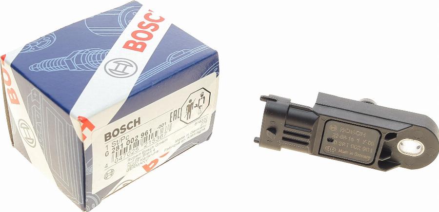 BOSCH 0 281 002 961 - Tunnistin, ahtopaine inparts.fi