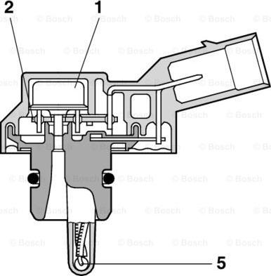 BOSCH 0 281 002 316 - Tunnistin, ahtopaine inparts.fi