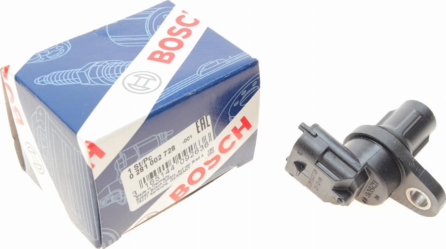 BOSCH 0 281 002 728 - Tunnistin, nokka-akselin ajoitus inparts.fi