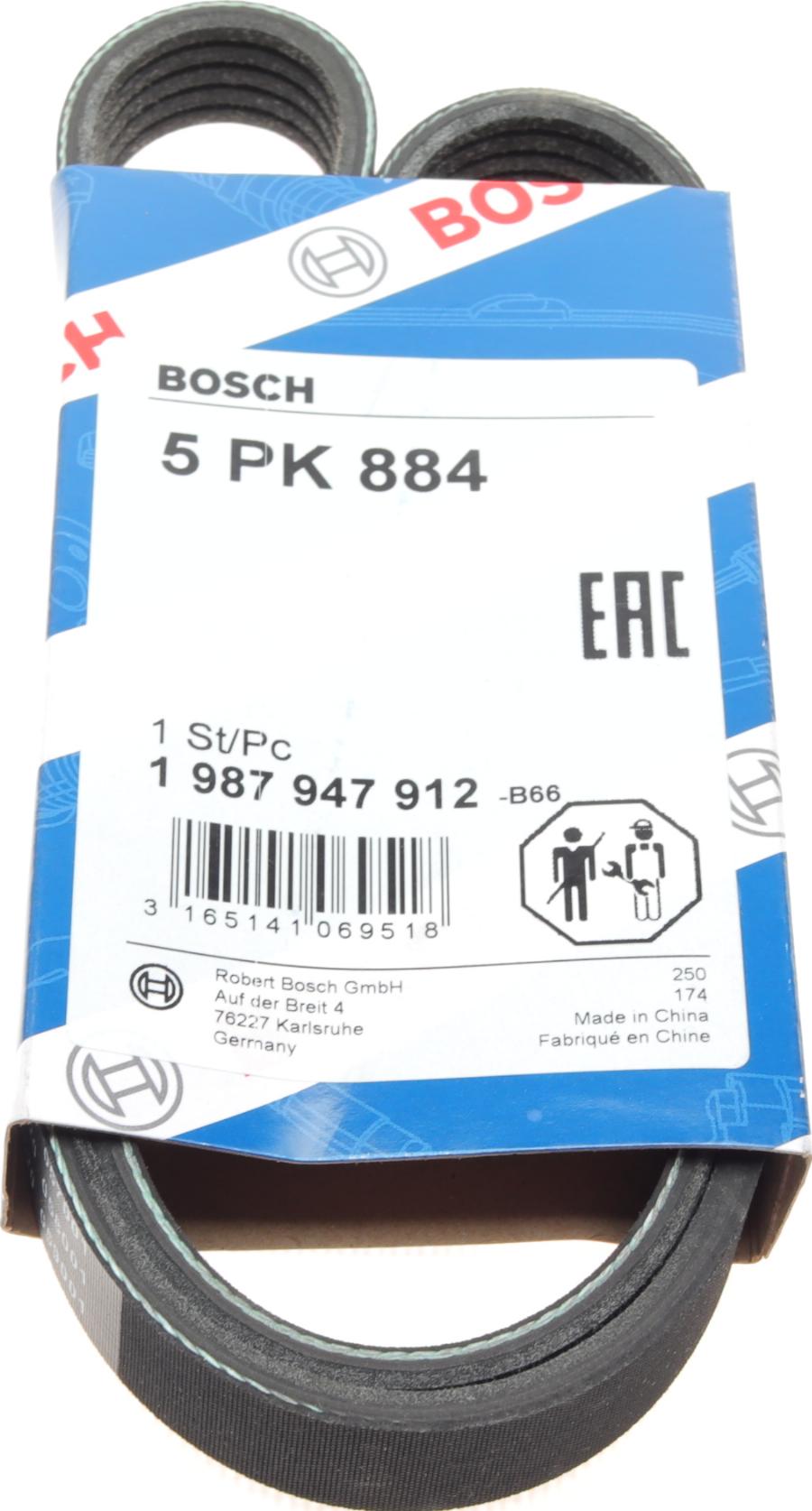 BOSCH 1 987 947 912 - Moniurahihna inparts.fi