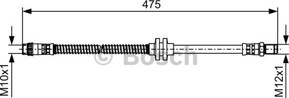 BOSCH 1 987 481 496 - Jarruletku inparts.fi