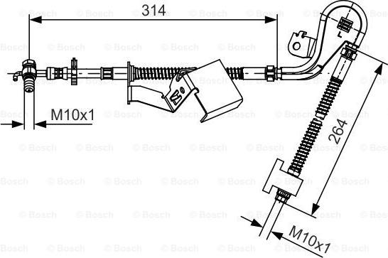 BOSCH 1 987 481 468 - Jarruletku inparts.fi