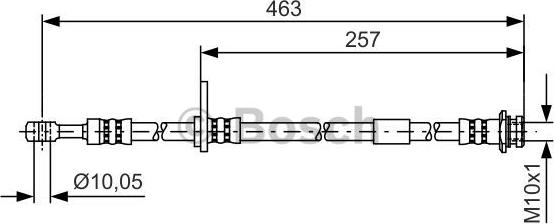 BOSCH 1 987 481 400 - Jarruletku inparts.fi