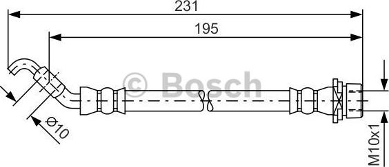 BOSCH 1 987 481 562 - Jarruletku inparts.fi