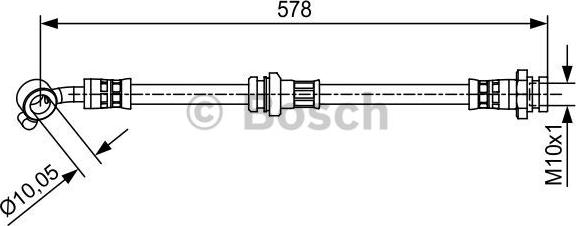 BOSCH 1 987 481 649 - Jarruletku inparts.fi