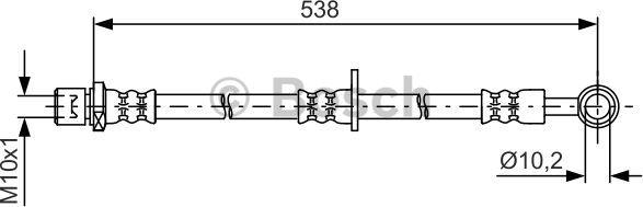 BOSCH 1 987 481 606 - Jarruletku inparts.fi