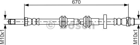 BOSCH 1 987 481 689 - Jarruletku inparts.fi