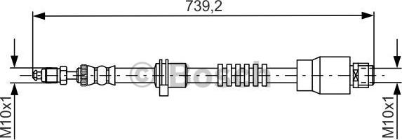 BOSCH 1 987 481 677 - Jarruletku inparts.fi