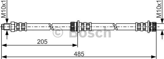 BOSCH 1 987 481 055 - Jarruletku inparts.fi