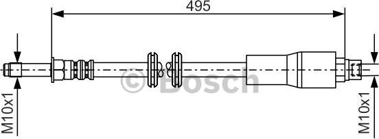 BOSCH 1 987 481 005 - Jarruletku inparts.fi