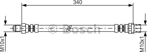 BOSCH 1 987 481 080 - Jarruletku inparts.fi