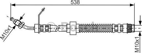 BOSCH 1 987 481 151 - Jarruletku inparts.fi