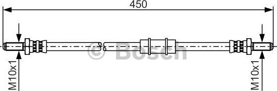 BOSCH 1 987 481 345 - Jarruletku inparts.fi