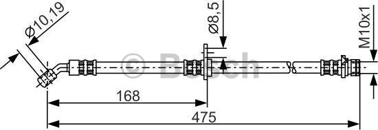 BOSCH 1 987 481 326 - Jarruletku inparts.fi