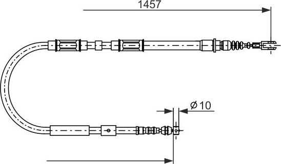 BOSCH 1 987 482 900 - Vaijeri, seisontajarru inparts.fi