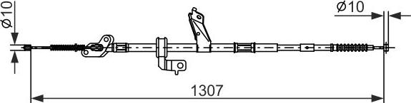 BOSCH 1 987 482 902 - Vaijeri, seisontajarru inparts.fi