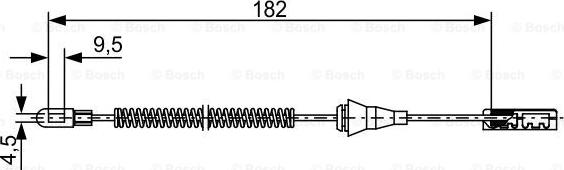 BOSCH 1 987 482 449 - Vaijeri, seisontajarru inparts.fi