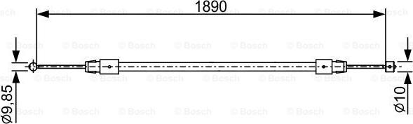 BOSCH 1 987 482 444 - Vaijeri, seisontajarru inparts.fi