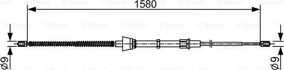 BOSCH 1 987 482 446 - Vaijeri, seisontajarru inparts.fi