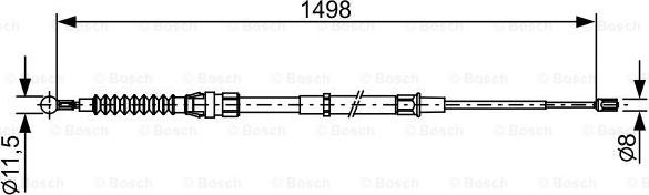 BOSCH 1 987 482 455 - Vaijeri, seisontajarru inparts.fi