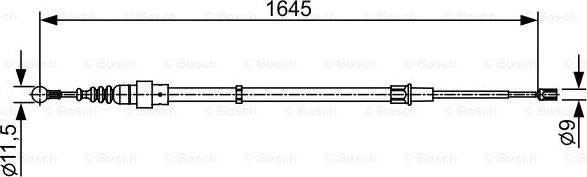 BOSCH 1 987 482 451 - Vaijeri, seisontajarru inparts.fi