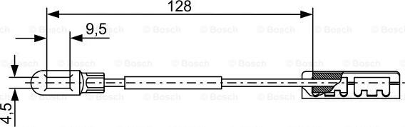 BOSCH 1 987 482 452 - Vaijeri, seisontajarru inparts.fi