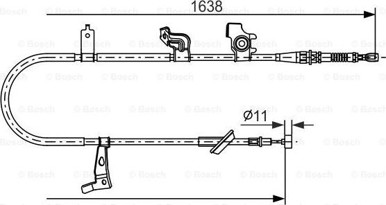 BOSCH 1 987 482 465 - Vaijeri, seisontajarru inparts.fi