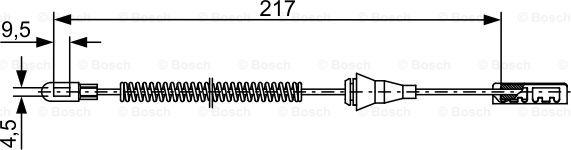 BOSCH 1 987 482 461 - Vaijeri, seisontajarru inparts.fi