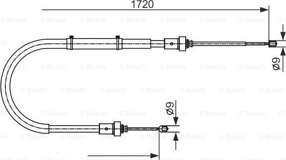 BOSCH 1 987 482 411 - Vaijeri, seisontajarru inparts.fi