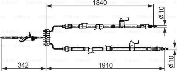 BOSCH 1 987 482 420 - Vaijeri, seisontajarru inparts.fi