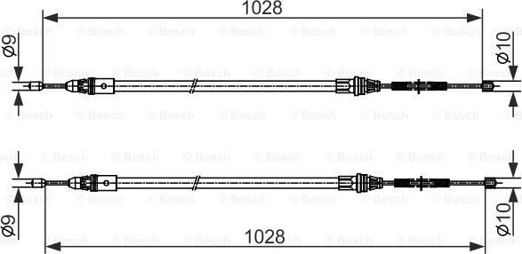 BOSCH 1 987 482 423 - Vaijeri, seisontajarru inparts.fi