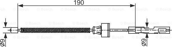 BOSCH 1 987 482 561 - Vaijeri, seisontajarru inparts.fi