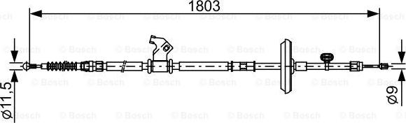 BOSCH 1 987 482 508 - Vaijeri, seisontajarru inparts.fi