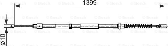 BOSCH 1 987 482 539 - Vaijeri, seisontajarru inparts.fi