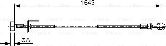 BOSCH 1 987 482 634 - Vaijeri, seisontajarru inparts.fi