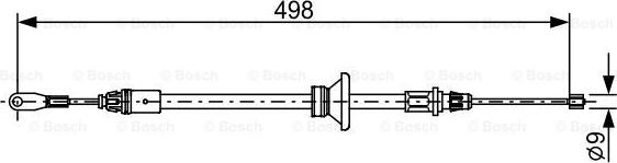 BOSCH 1 987 482 632 - Vaijeri, seisontajarru inparts.fi