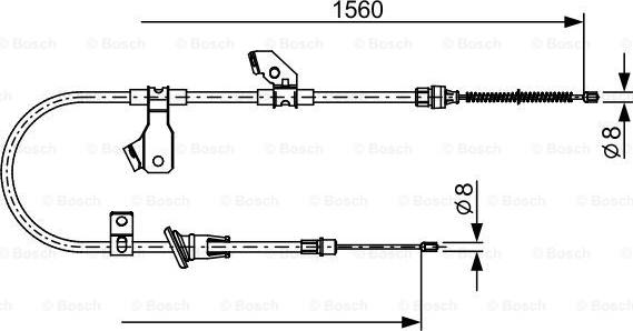 BOSCH 1 987 482 626 - Vaijeri, seisontajarru inparts.fi