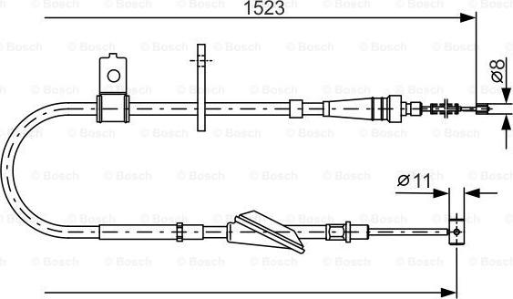 BOSCH 1 987 482 092 - Vaijeri, seisontajarru inparts.fi