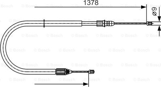 BOSCH 1 987 482 041 - Vaijeri, seisontajarru inparts.fi